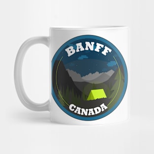 Camping in Banff Mug